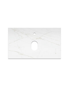 Изображение товара Столешница La Fenice Granite Gray 80 см из керамогранита белый мрамор