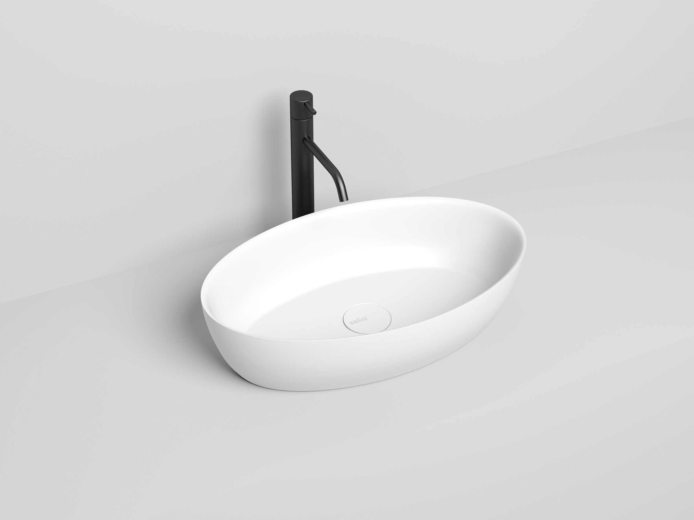 Изображение товара Раковина накладная Salini Alda 01 58x35x15 см S-Sense белый глянец