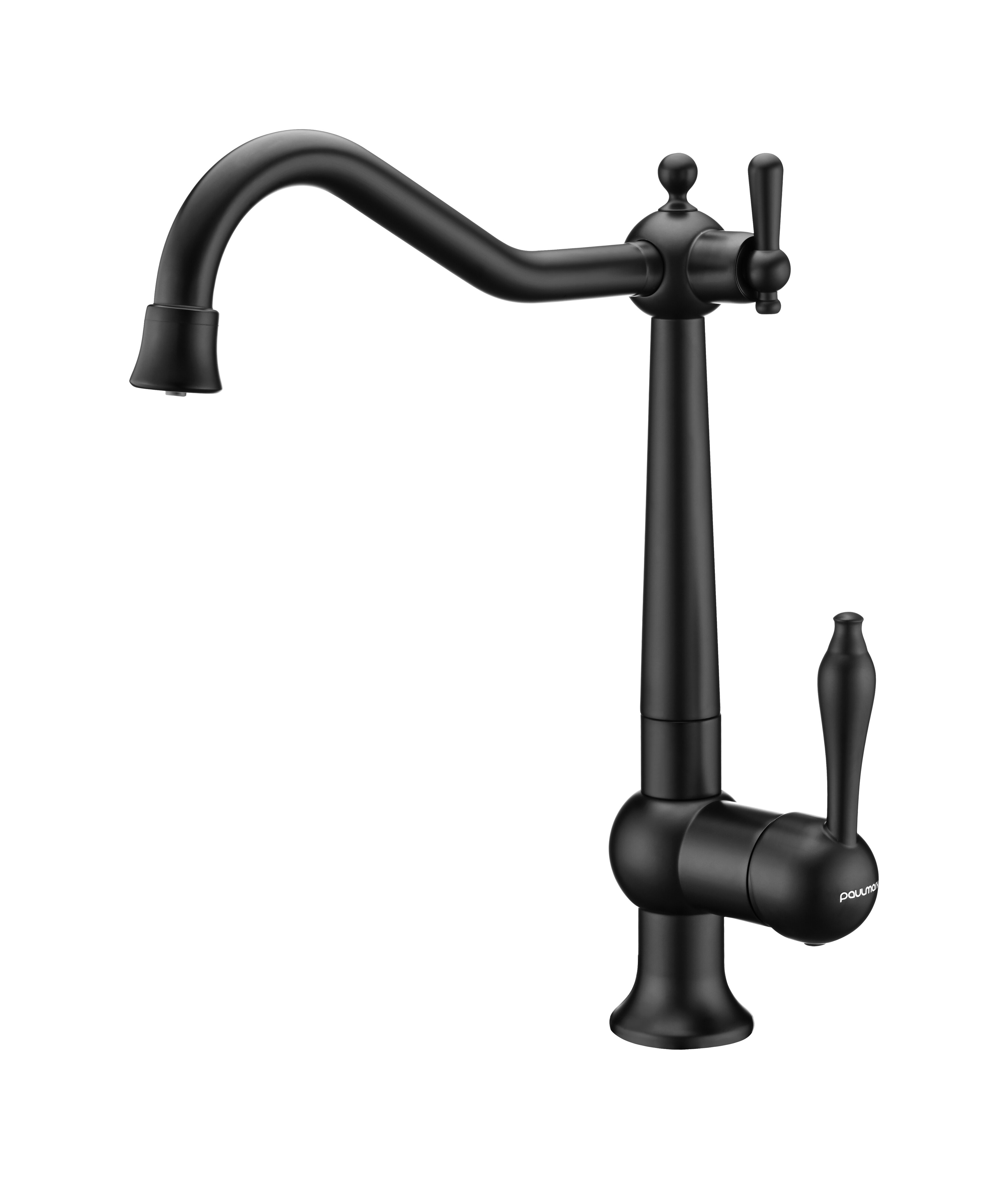 Изображение товара Смеситель Paulmark Retro Re213226-AN для кухонной мойки, под фильтр, антрацит