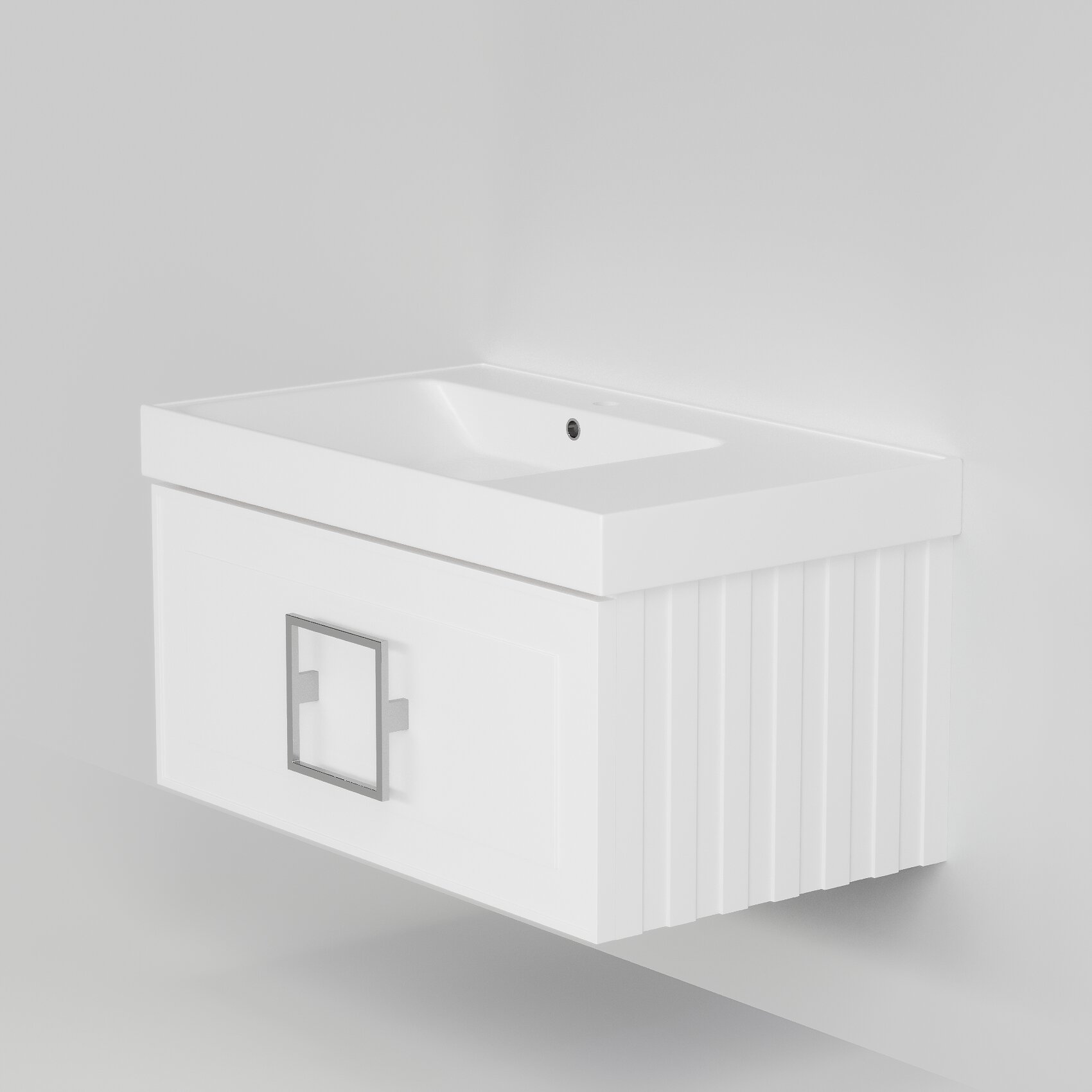 Изображение товара Тумба под раковину La Fenice Cubo Bianca 80 см, подвесная, под встраиваемую раковину, белый матовый, FNC-01-CUB-B-80 Изображение товара Тумба под раковину La Fenice Cubo Bianca 80 см, подвесная, под встраиваемую раковину, белый матовый, FNC-01-CUB-B-80