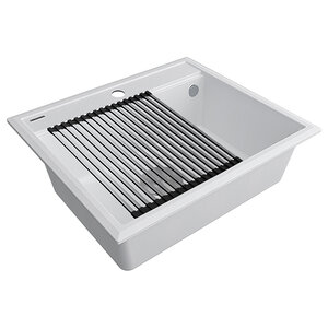 Изображение товара Мойка кухонная Paulmark Stepia-590 PM115951-WH белая, 59 х 51 см