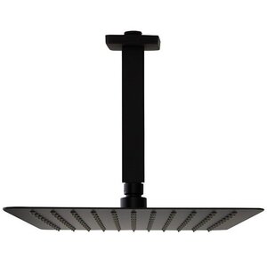 Изображение товара Верхний душ Ramonsoler, 30 см, квадратный, цвет черный матовый, BVKRK300NM