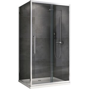 Изображение товара Душевой уголок Abber Schwarzer Diamant 130x85 см стекло прозрачное профиль хром