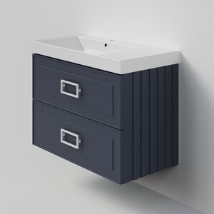 Изображение товара Тумба под раковину La Fenice Cubo Blu Grigio Twin 90 см подвесная синий матовый