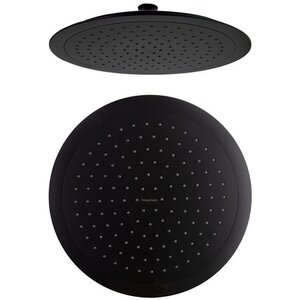 Изображение товара Верхний душ Ramonsoler с шарнирным соединением, 24 см, пластик, цвет черный матовый, RP240NM