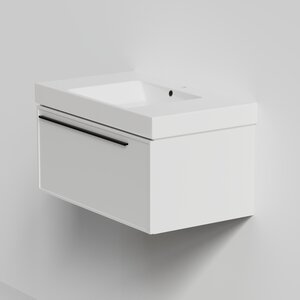 Изображение товара Тумба под раковину La Fenice Elba Bianca 80 см, подвесная, под встраиваемую раковину, белый матовый, FNC-01-ELB-B-80