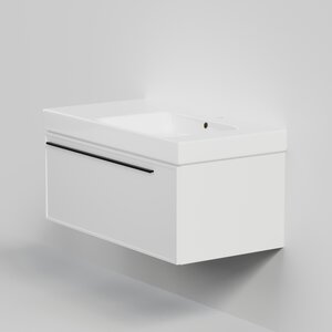 Изображение товара Тумба под раковину La Fenice Elba Bianca 90 см подвесная белый матовый