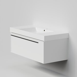 Изображение товара Подвесная тумба под раковину La Fenice Elba Bianca 100 см белый матовый
