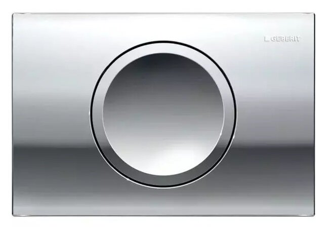 Изображение товара Смывная клавиша Geberit Delta15 хром глянцевый для унитаза и скрытого монтажа