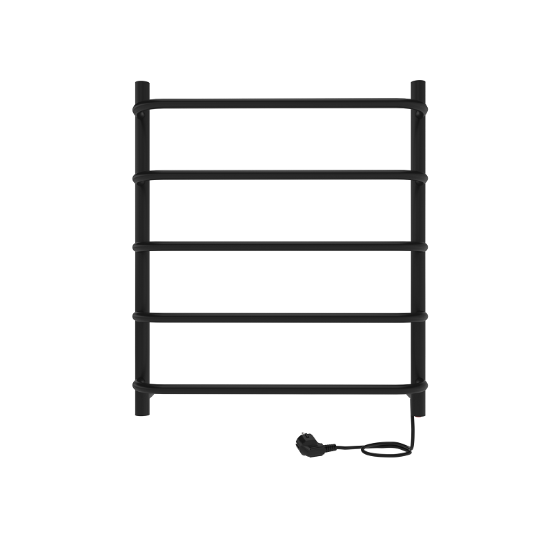 Изображение товара Полотенцесушитель электрический Indigo Embrace Electro, ширина 50 см, высота 60 см, универсальное подключение, цвет черный муар, LCEE60-50BRR