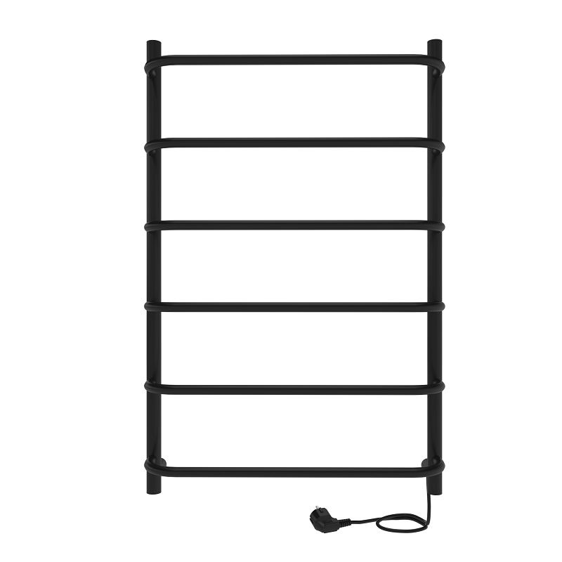 Изображение товара Электрический полотенцесушитель Indigo Embrace Electro 50x80 см черный муар нержавеющая сталь