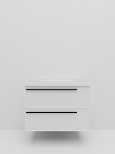 Изображение товара Тумба под раковину La Fenice Elba Bianca Twin 90 см, подвесная, белый матовый, FNC-01-ELB-B-90-2