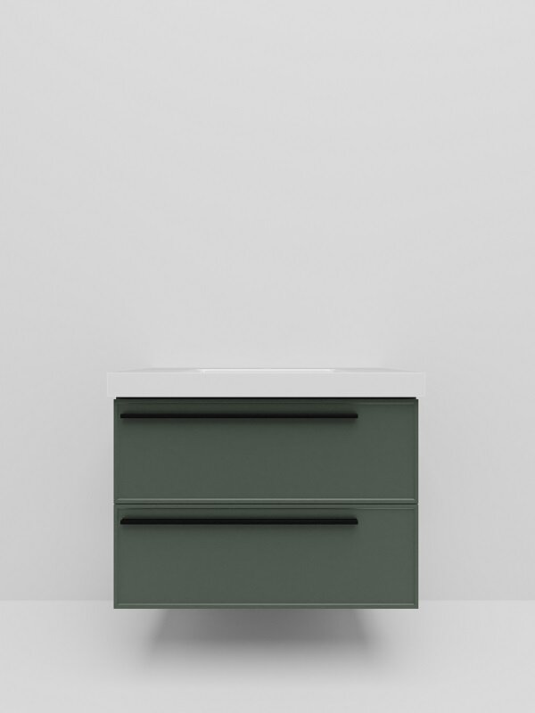 Изображение товара Тумба под раковину La Fenice Elba Grigio Twin 90 см подвесная