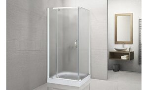 Изображение товара Душевой уголок Royal Bath HPV, 90 x 90 x 213 см, стекло матовое, профиль белый, RB90HPV-C