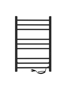 Изображение товара Полотенцесушитель электрический Indigo Line Trinity Electro, ширина 50 см, высота 80 см, универсальное подключение, с таймером, цвет черный муар, LСLTE80-50BRRt