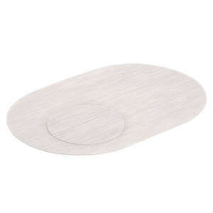 Изображение товара Набор сервировочных салфеток Casy Home, 43 х 29 см - 4 шт, D15 см - 4 шт, цвет выбеленный лен, 00-00002260/РМ-022