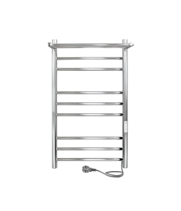 Изображение товара Полотенцесушитель электрический Indigo Line Trinity Electro, ширина 40 см, высота 80 см, универсальное подключение, с полкой, таймер, хром, LСLTE80-40PRt