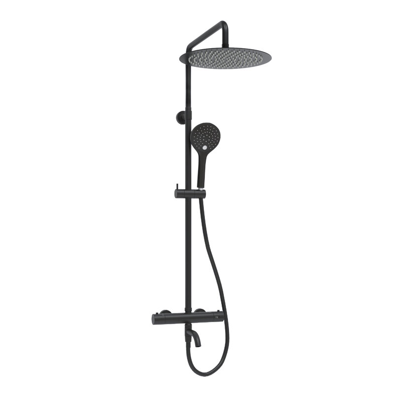Изображение товара Душевая система WasserKRAFT A288.160.078.BM Thermo черный матовый