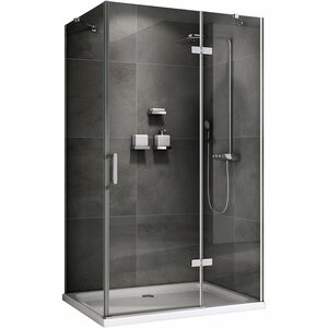 Изображение товара Душевой уголок Abber Zart, 100 х 70 см, стекло прозрачное, профиль хром, AG08100-S71