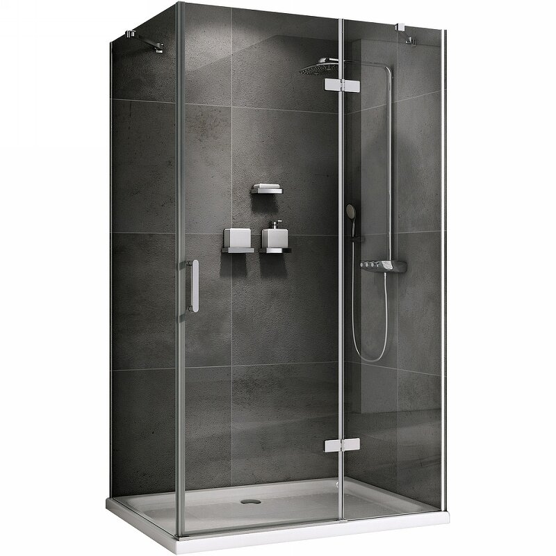 Изображение товара Душевой уголок Abber Zart 120x70 см прозрачное стекло хром профиль Германия