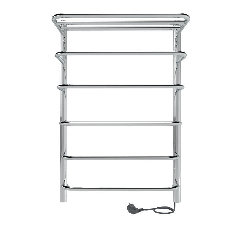 Изображение товара Полотенцесушитель электрический Indigo Hit Electro, ширина 50 см, высота 80 см, универсальное подключение, с полкой, хром, LHE80-50R