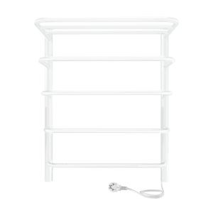 Изображение товара Полотенцесушитель электрический Indigo Hit Electro, ширина 50 см, высота 60 см, универсальное подключение, с полкой, белый матовый, LHE60-50WMR