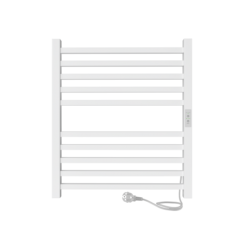 Изображение товара Полотенцесушитель электрический Indigo Attic Electro, ширина 50 см, высота 60 см, универсальное подключение, с таймером, белый матовый, LСLATCE60-50WMRt