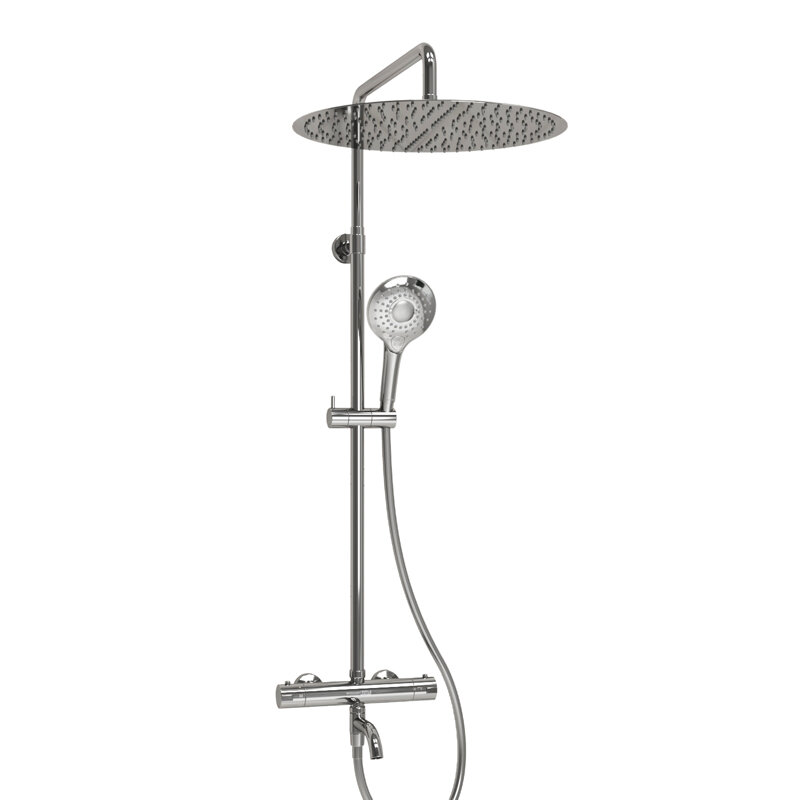 Изображение товара Душевая система WasserKRAFT Thermo с термостатом и насадкой 40 см