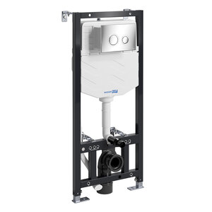 Изображение товара Инсталляция WasserKraft Aller 10 10TLT.010.ME.CH01, для унитазов, с механической кнопкой смыва цвет - хром