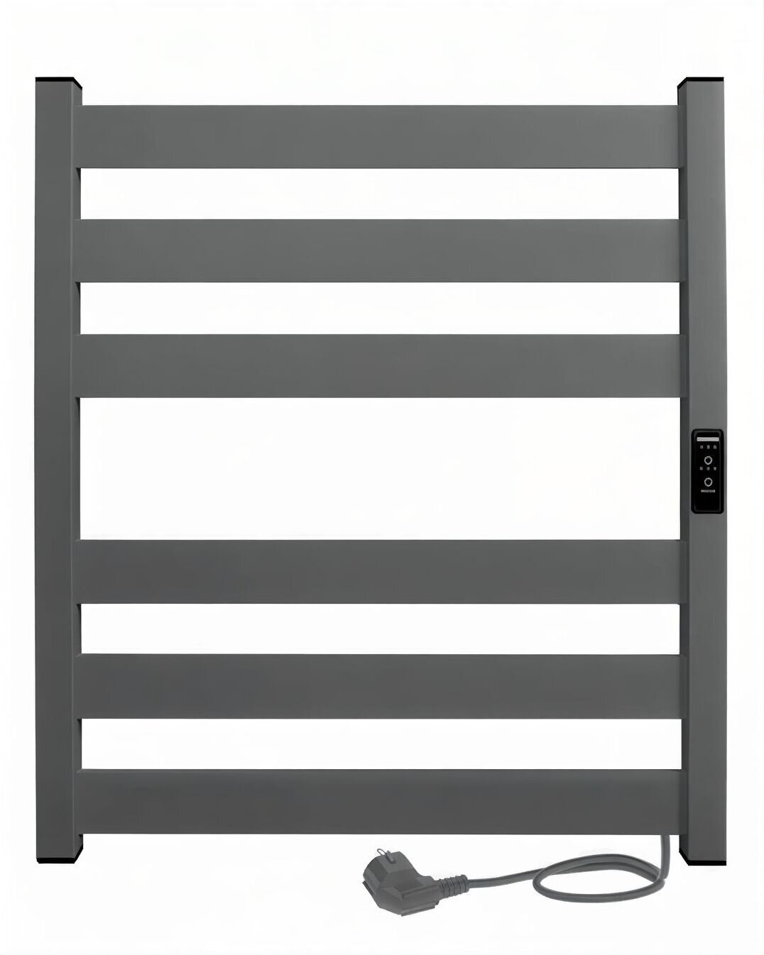 Изображение товара Полотенцесушитель электрический Indigo Oktava Slim 5 Electro, ширина 50 см, высота 60 см, диммер справа, Magnetic Grey, LCLOKS5E60-50MGRt Изображение товара Полотенцесушитель электрический Indigo Oktava Slim 5 Electro, ширина 50 см, высота 60 см, диммер справа, Magnetic Grey, LCLOKS5E60-50MGRt