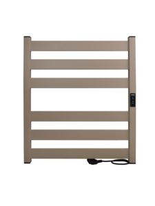 Изображение товара Полотенцесушитель электрический Indigo Oktava Slim 5 Electro, ширина 50 см, высота 60 см, диммер справа, Aurum Beige, LСLOKS5E60-50ABERt