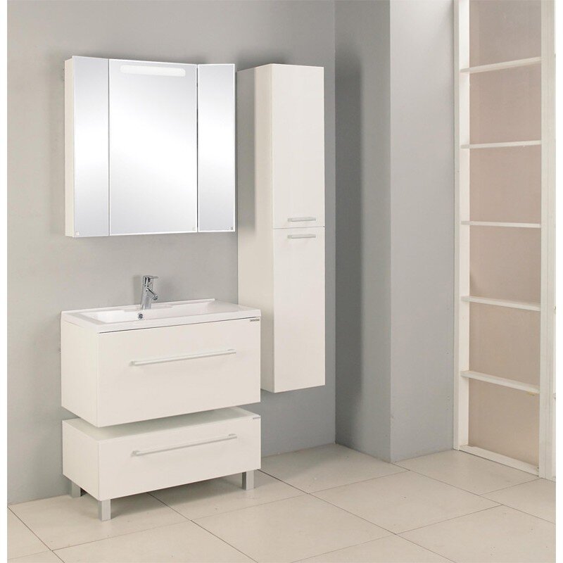 Изображение товара Тумба под раковину Акватон Мадрид 80 М подвесная с ящиком и полками