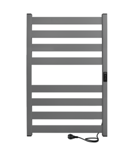 Изображение товара Полотенцесушитель электрический Indigo Oktava Slim 5 Electro, ширина 50 см, высота 80 см, диммер справа, Magnetic Grey, LСLOKS5E80-50MGRt