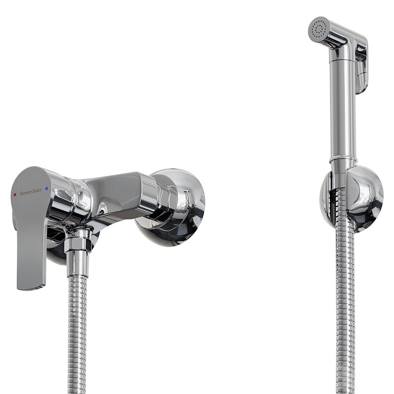 Изображение товара Гигиенический душ Ramonsoler Titanium с однорычажным смесителем и хромированным покрытием