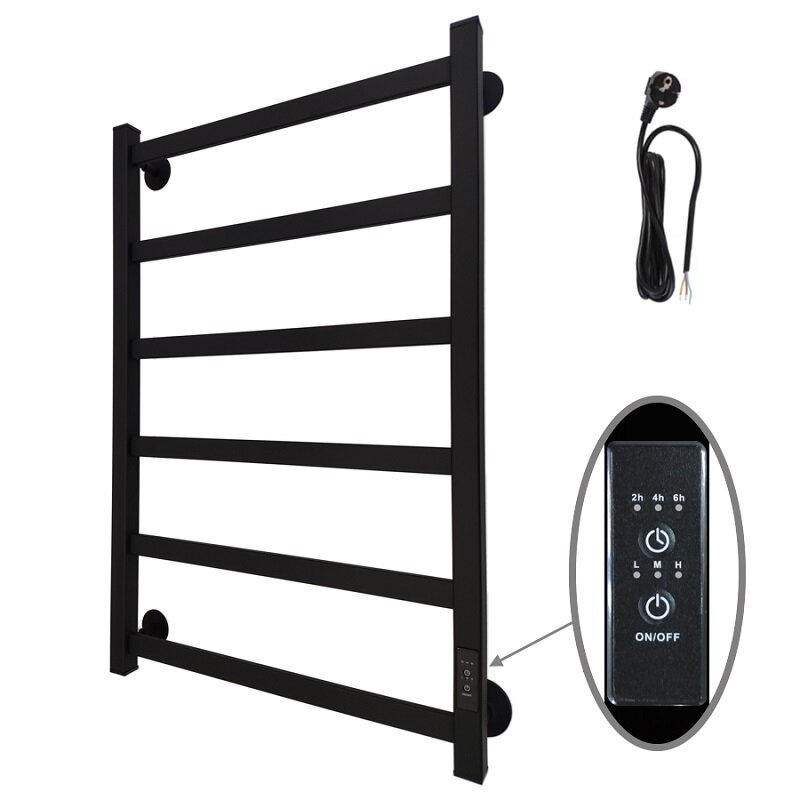 Изображение товара Электрический полотенцесушитель Маргроид Вид 81-10, черный матовый, 50x80 см