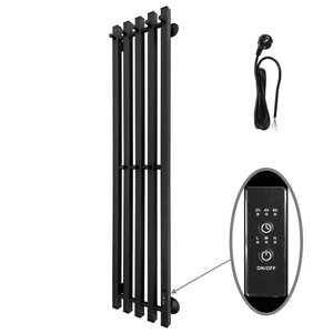 Изображение товара Электрический полотенцесушитель Маргроид Инаро профильный 8 крючков черный матовый