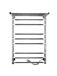 Изображение товара Полотенцесушитель электрический Indigo Brace Lux Electro, ширина 40 см, высота 70 см, диммер справа, с полкой,  хром, LCBLE70-40PRt