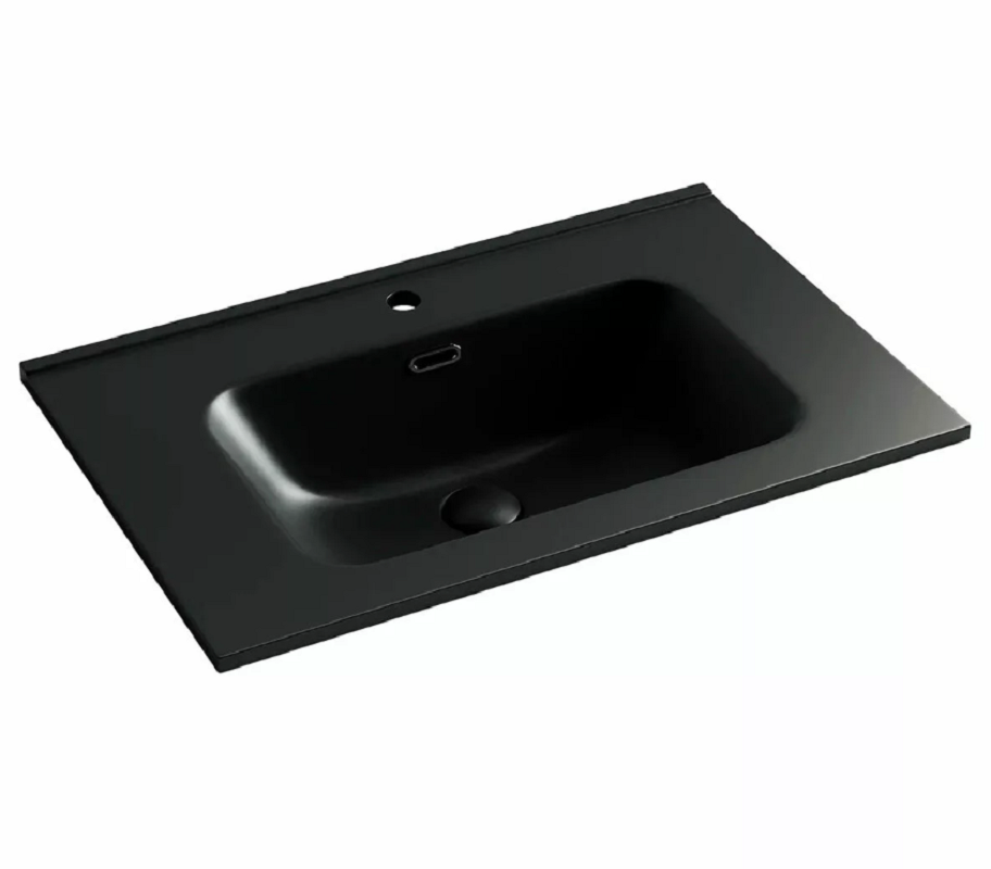 Изображение товара Раковина Ceramicanova Element 70x46 см черный матовый фарфор накладная