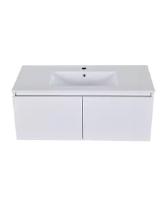 Изображение товара Тумба с раковиной Orange Квадро, подвесная, белая, Smart Pack, KV-100TUW+Ra