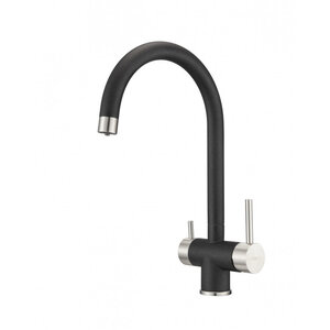 Изображение товара Смеситель для кухонной мойки Milacio Ultra MCU.554.MB с подключением к фильтру, цвет черный матовый
