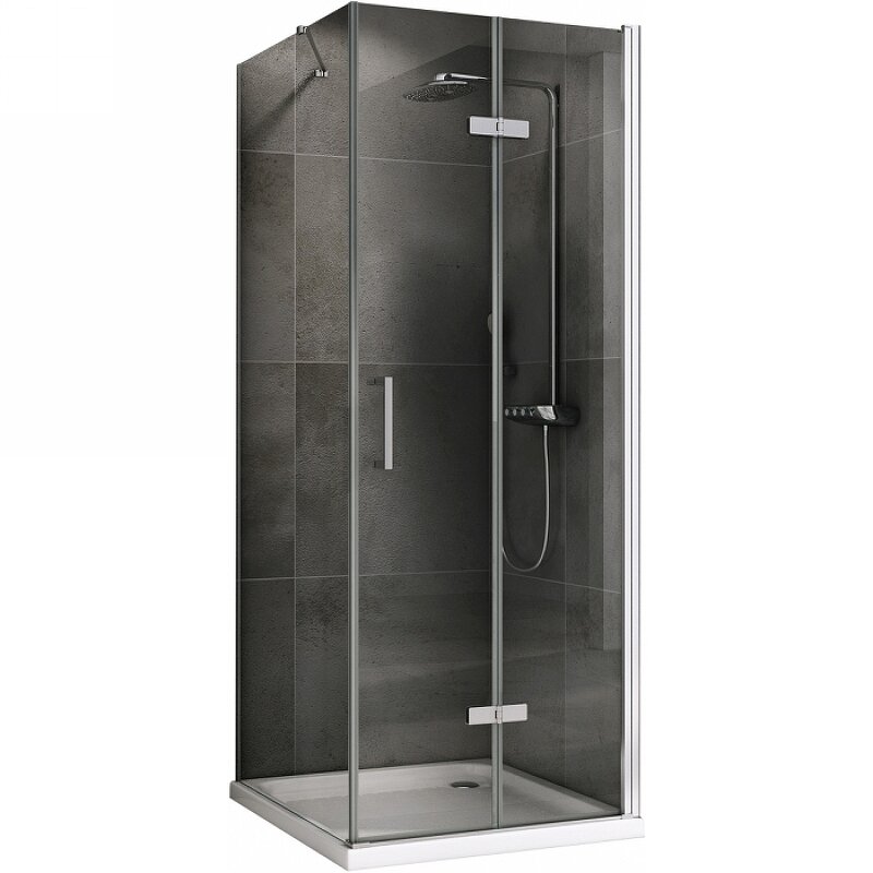 Изображение товара Душевой уголок Abber Zart, 100 х 100 см, стекло прозрачное, профиль хром, AG08100P-S101