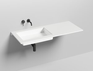 Изображение товара Раковина встраиваемая Salini Marea 14, 1802214M, 60 х 40 х 12,8 см, из искусственного камня S-Stone, белый матовый