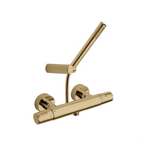 Изображение товара Термостатический смеситель для душа Ramonsoler Tzar золото с душевым гарнитуром