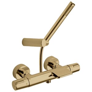 Изображение товара Смеситель Ramonsoler Tzar 343901DOC для ванны и душа, с душевым гарнитуром, термостатический, цвет золото