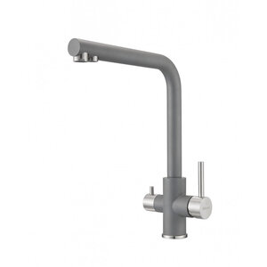 Изображение товара Смеситель для кухонной мойки Milacio Ultra MCU.553.GR с подключением к фильтру, цвет серый металлик