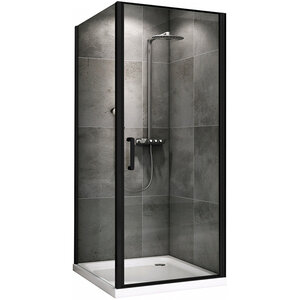 Изображение товара Душевой уголок Abber Sonnenstrand AG04080B-S100B, 80 х 100 см, стекло прозрачное, профиль черный матовый