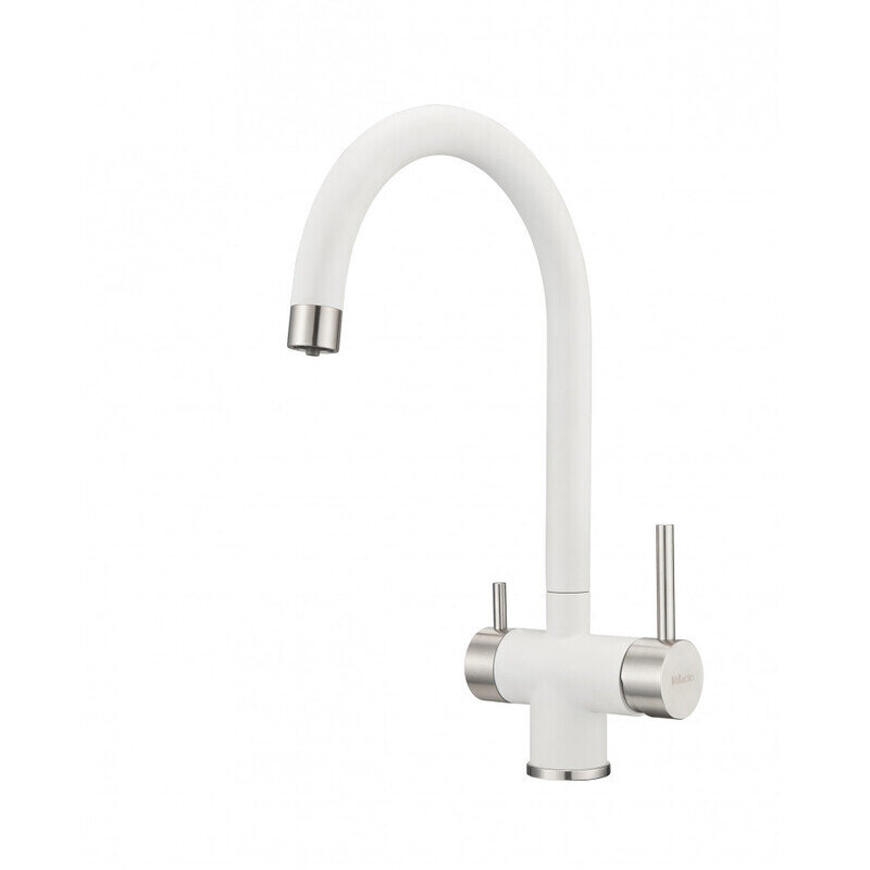 Изображение товара Смеситель для кухонной мойки Milacio Ultra MCU.554.WH, белый, с подключением к фильтру