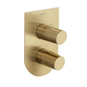 Изображение товара Смеситель Ramonsoler Tzar 348712SOC для ванны и душа, термостатический, на 2 потребителя, цвет золото