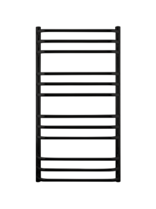 Изображение товара Полотенцесушитель водяной Indigo Brace ширина 50 см, высота 100 см, 1/2 дюйма, универсальное подключение, цвет черный муар, LBCW100-50BR