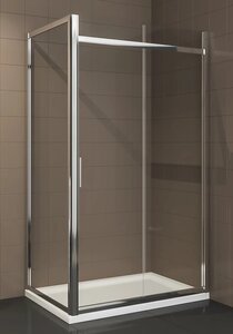 Изображение товара Душевой уголок Artemis Agave 120x90 см раздвижная дверь прозрачное стекло хром профиль